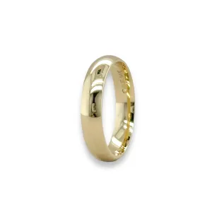 14K Y Gold 4mm Plain band 7