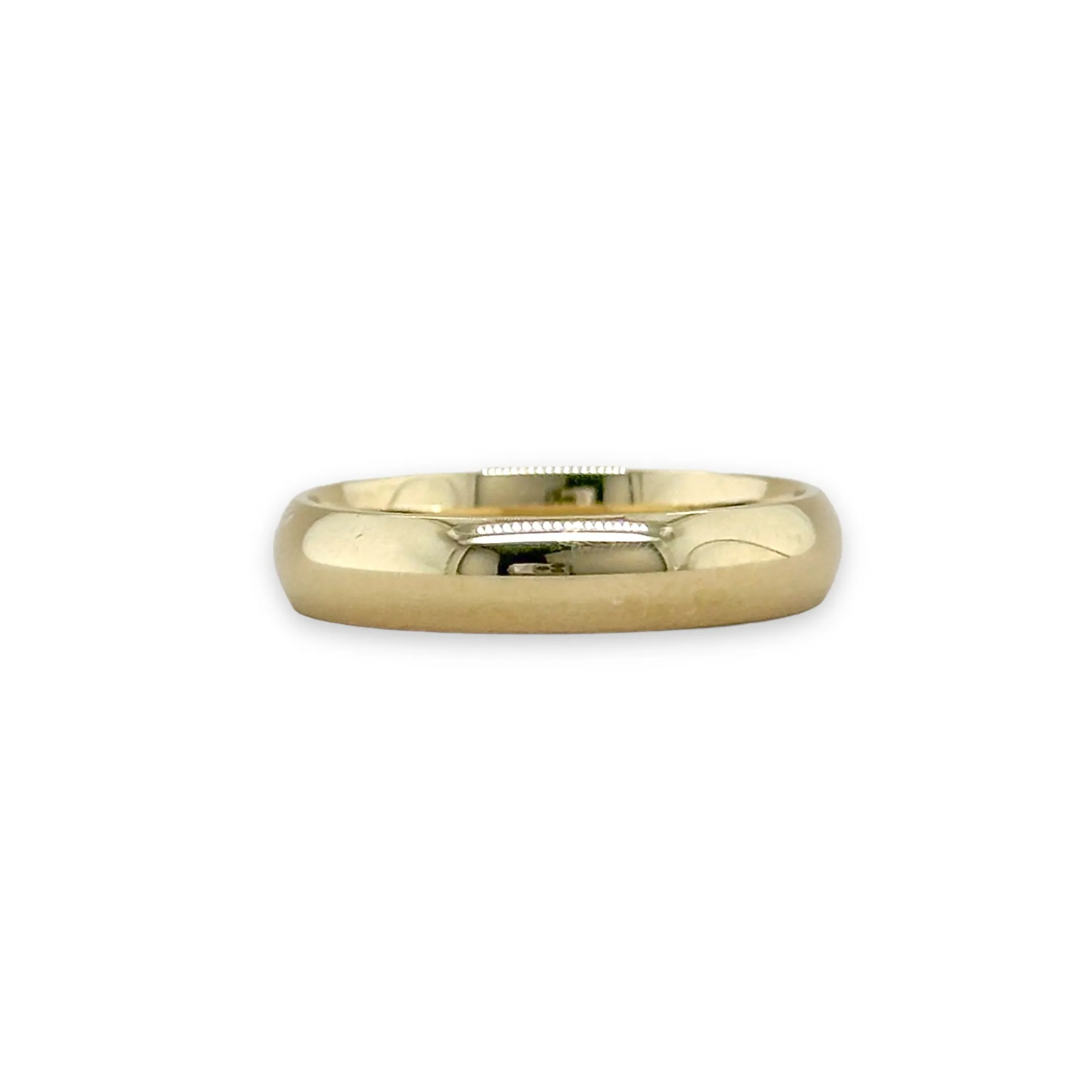 14K Y Gold 4mm Plain band 7