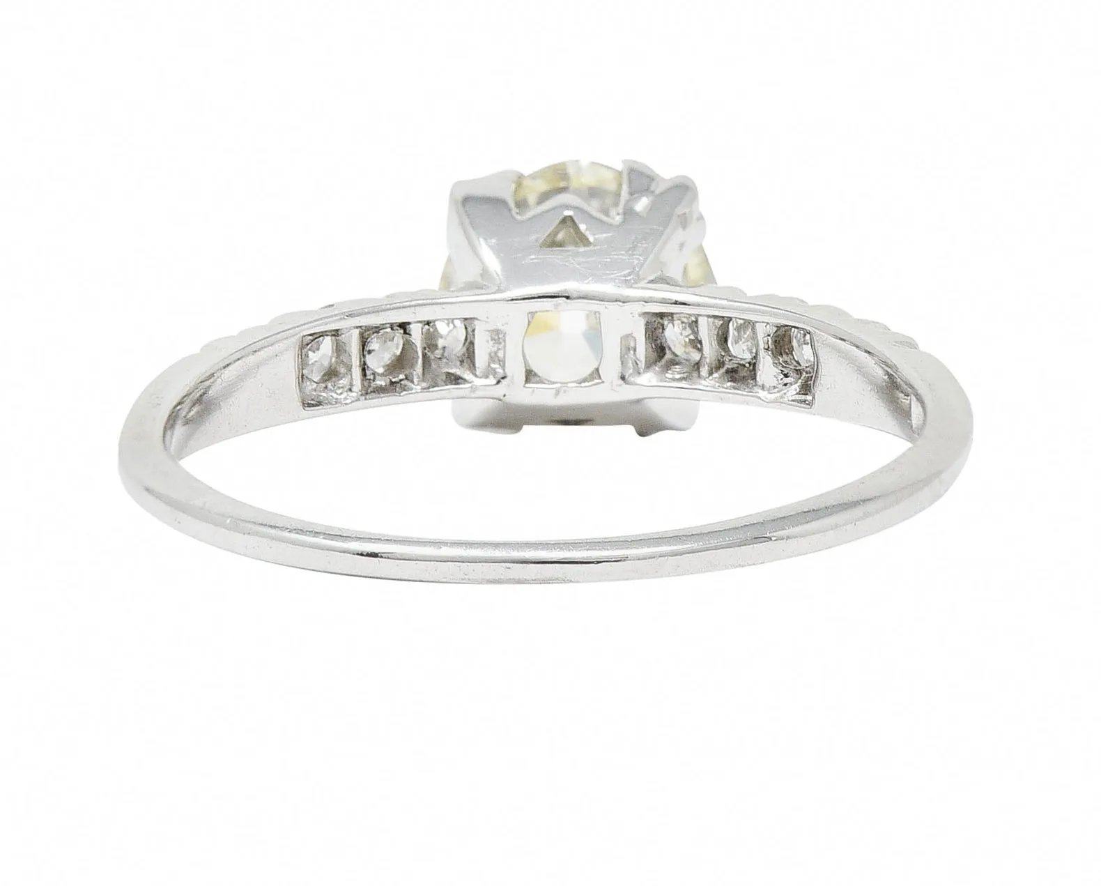 1950's Maurice Tishman 1.28 CTW Diamond Platinum Engagement Ring