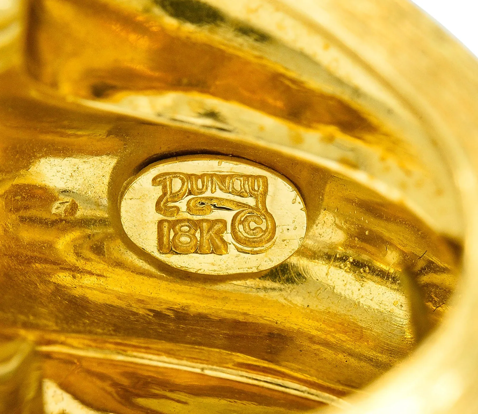 1980's Henry Dunay 18 Karat Yellow Gold Sabi Twist Statement Ring