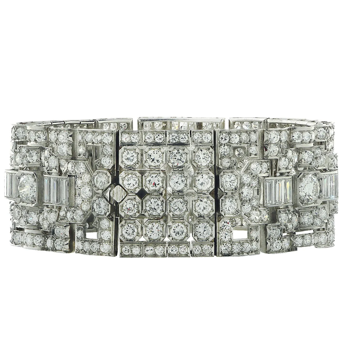 Art Deco Platinum Diamond Bracelet