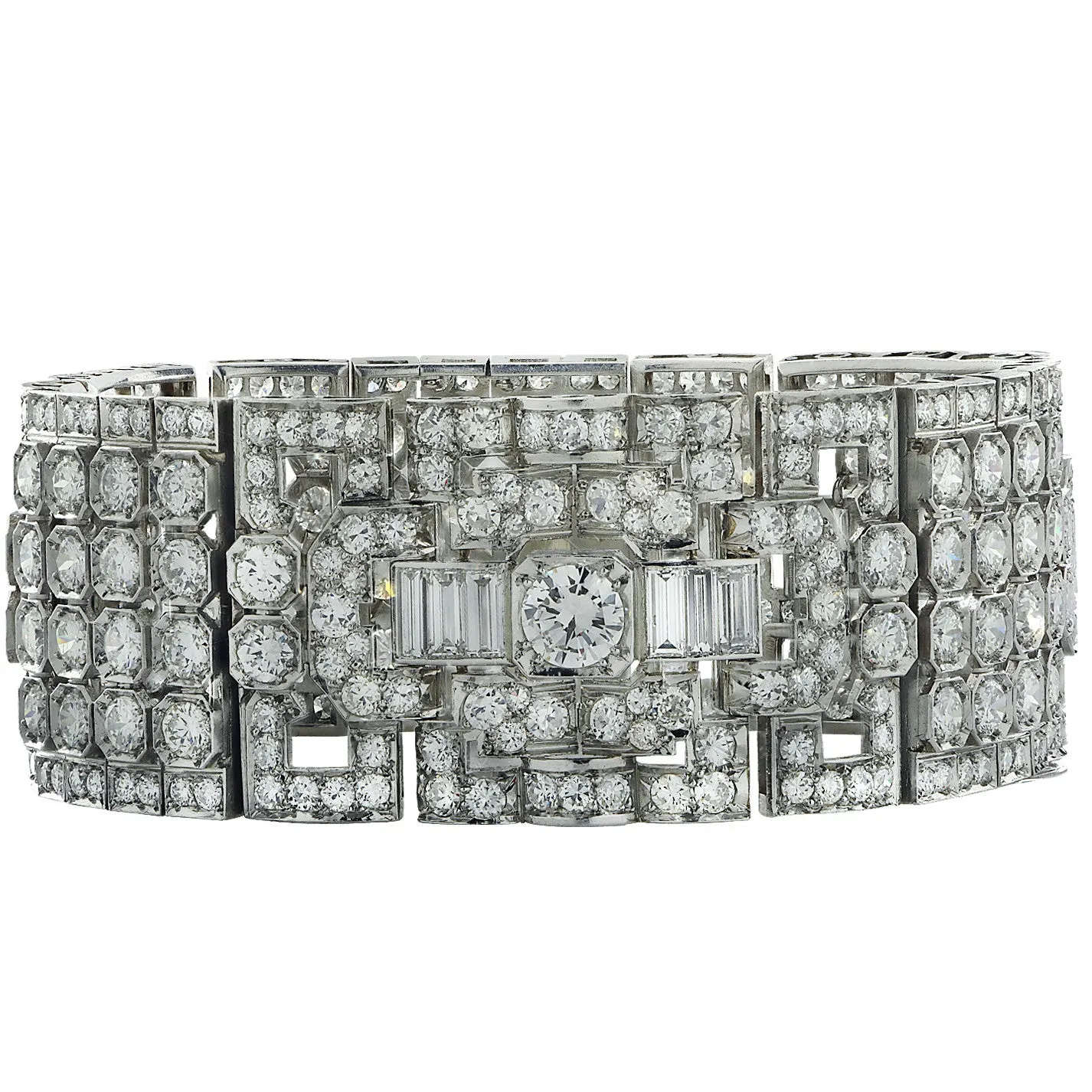 Art Deco Platinum Diamond Bracelet