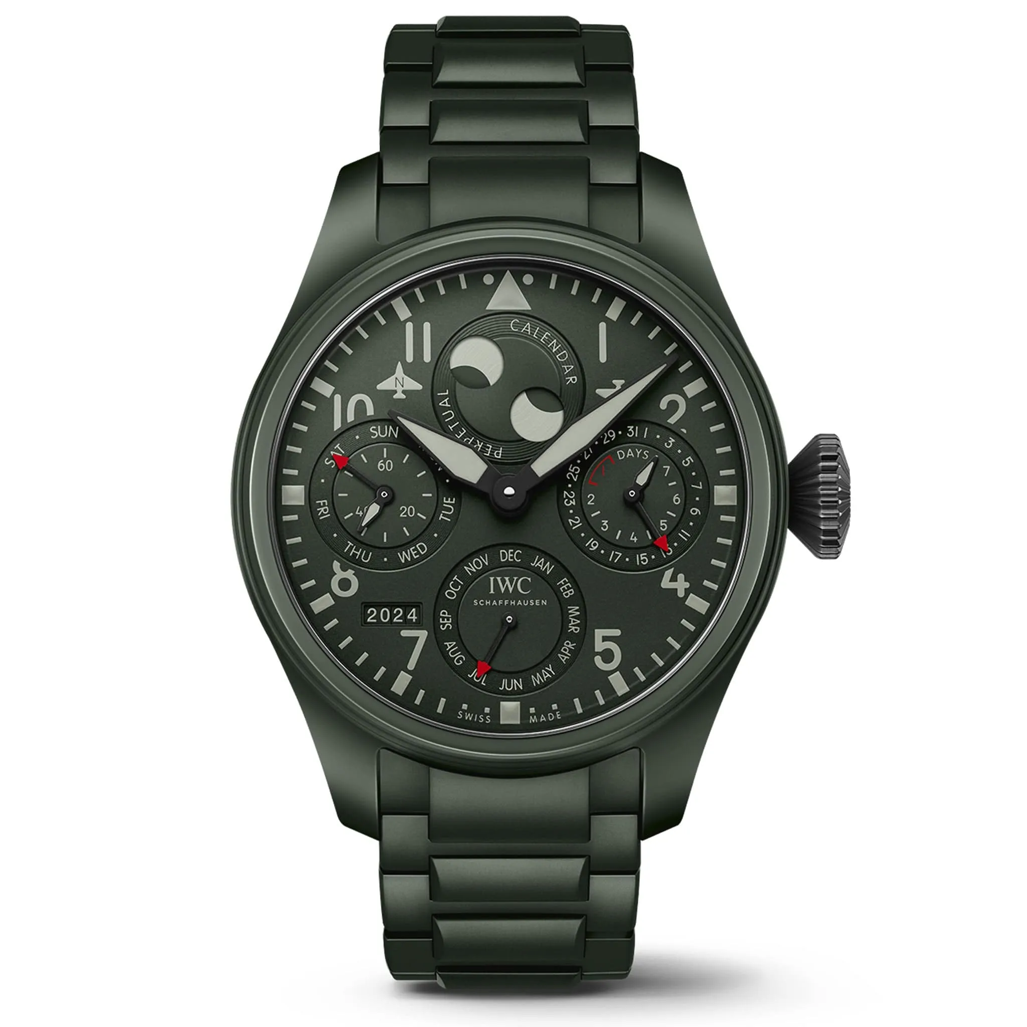 Big Pilots Watch Perpetual Calendar Top Gun Woodland IW503101