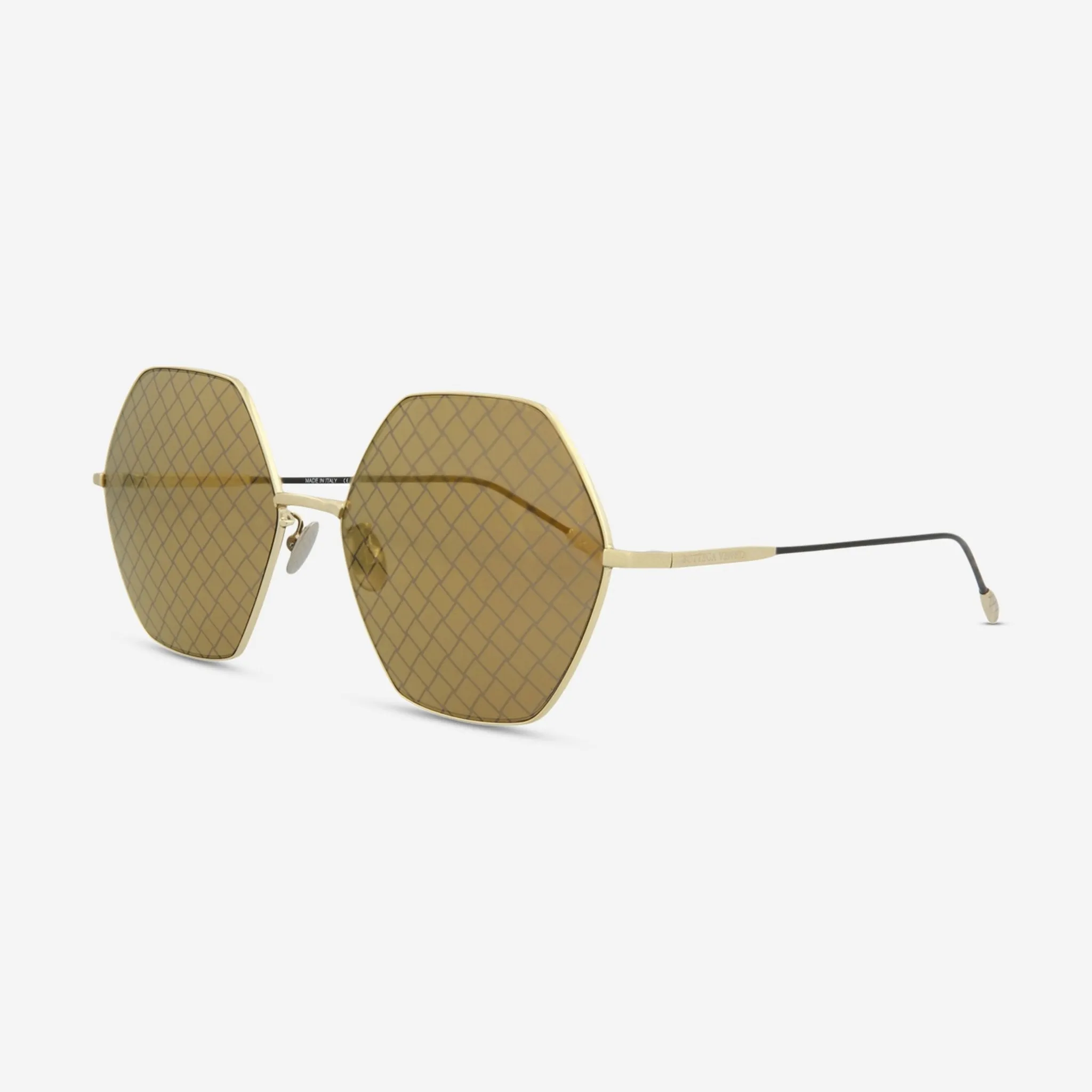 Bottega Veneta Geometric Metal 60mm Ladies Sunglasses BV0201S