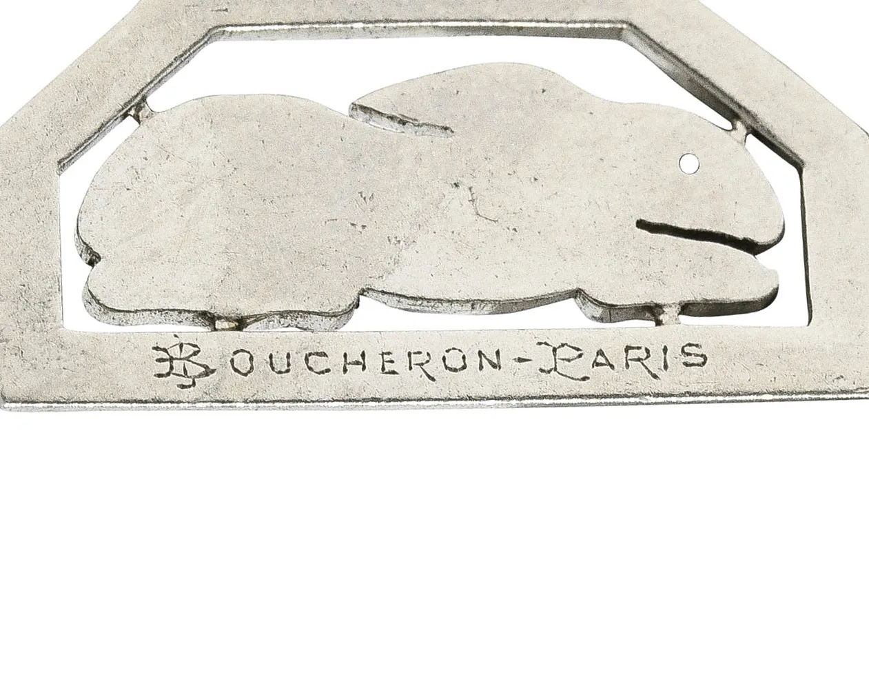 Boucheron Paris Art Deco Diamond Platinum Rabbit Charm