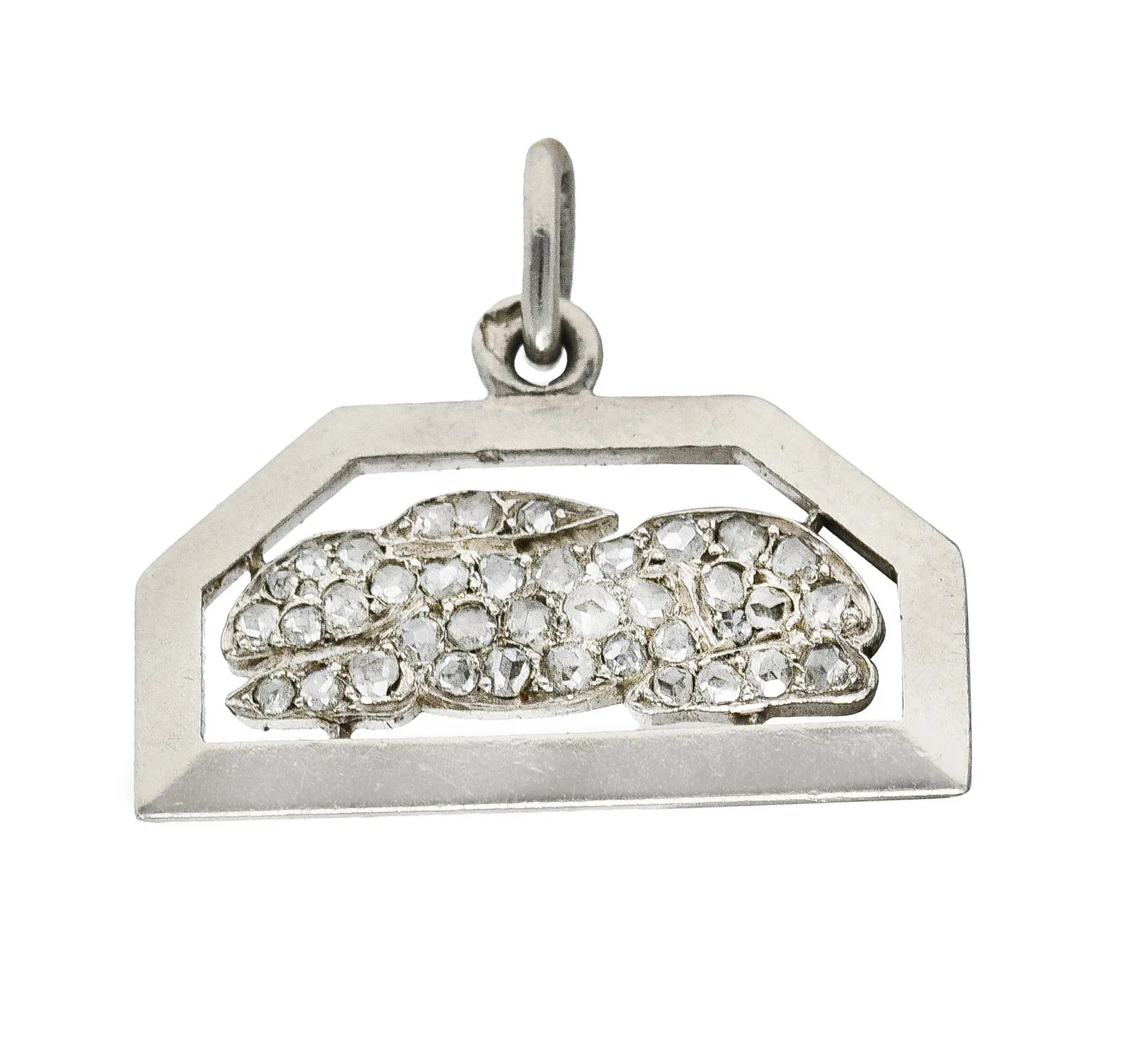 Boucheron Paris Art Deco Diamond Platinum Rabbit Charm