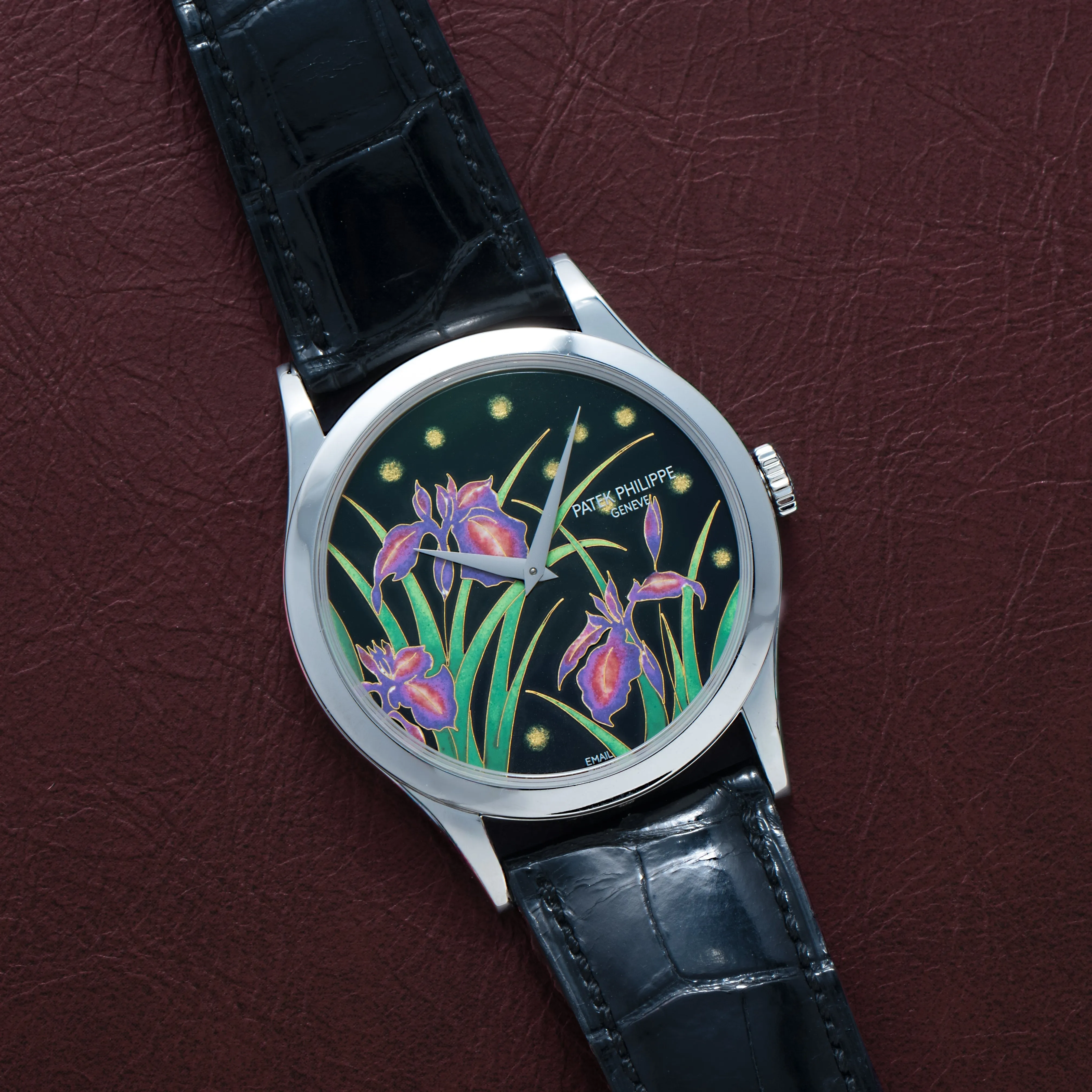 Calatrava Cloisonn 'Iris & Night Fireflies'