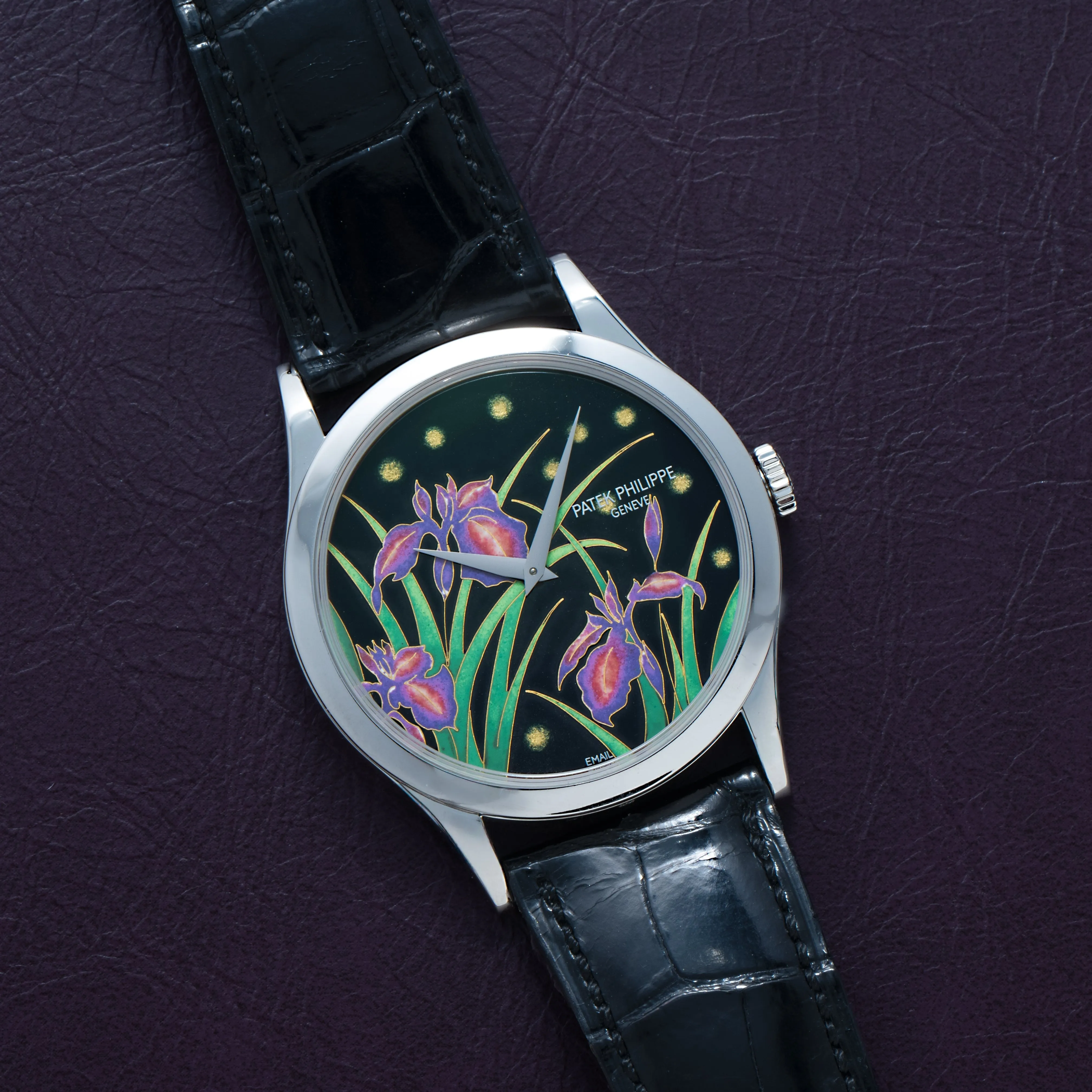 Calatrava Cloisonn 'Iris & Night Fireflies'