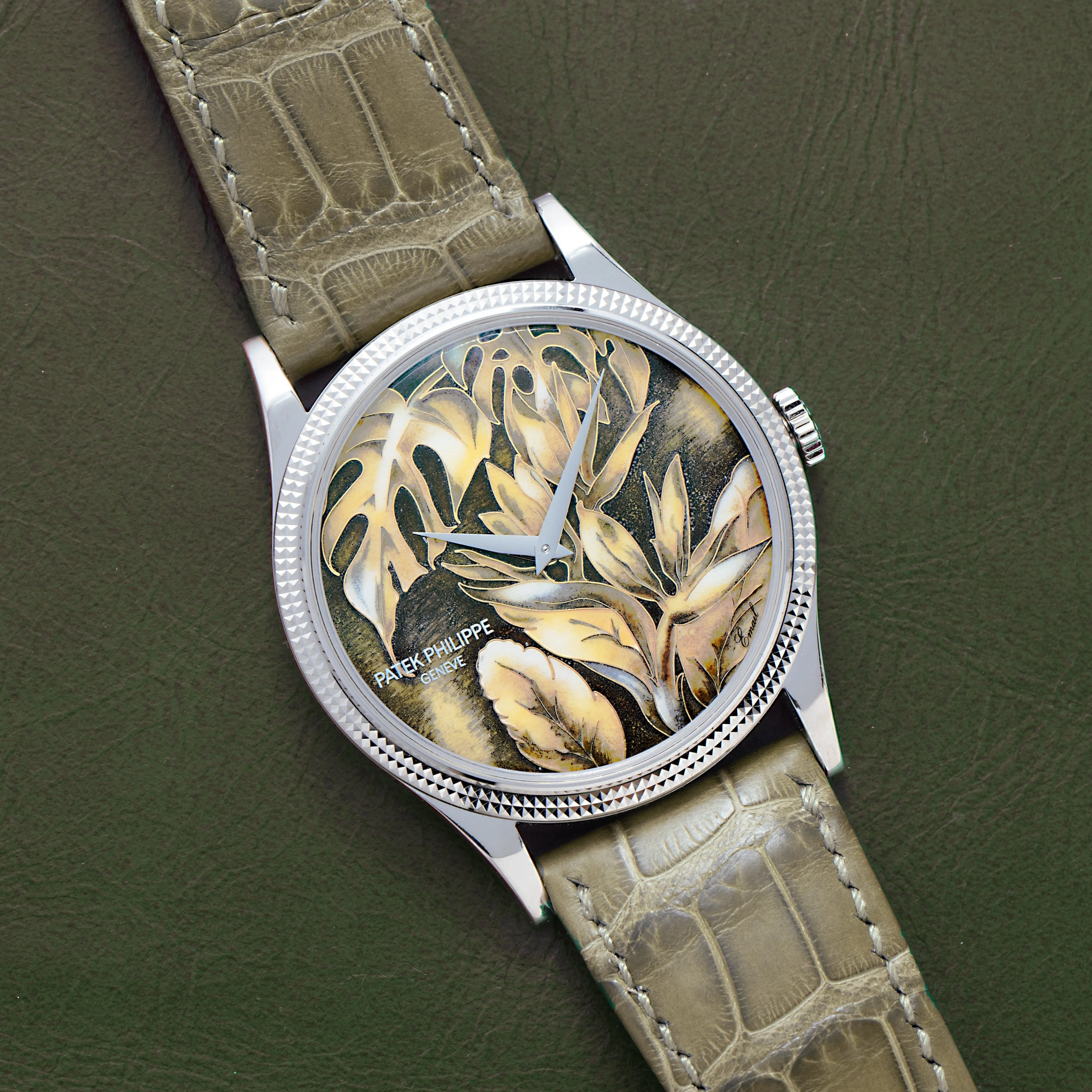 Calatrava Cloisonn 'Tropical Leaves II'