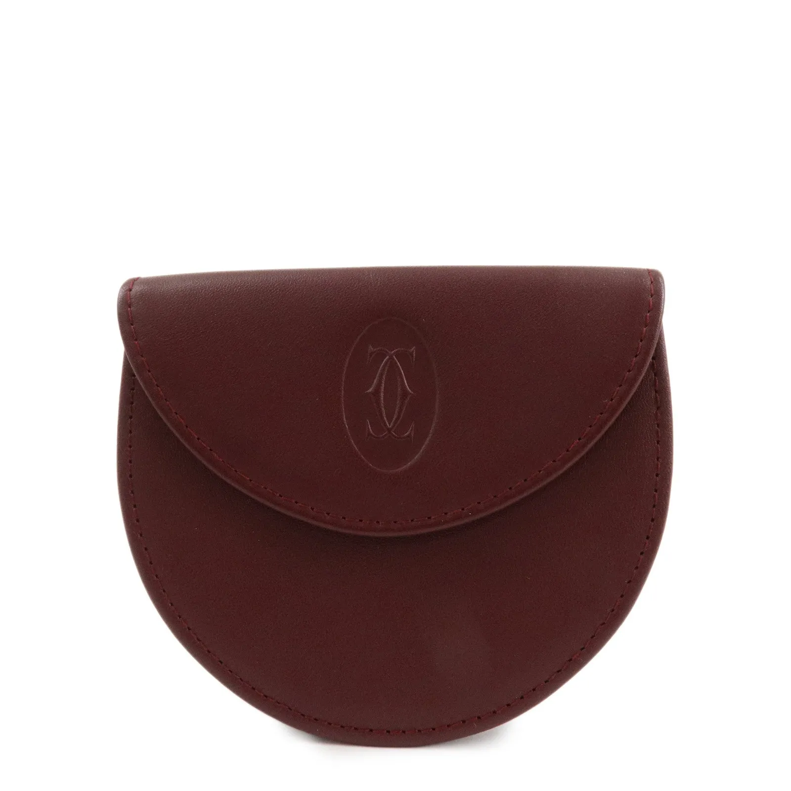 Cartier Must de Cartier Must Line Leather Coin Case L3000123 Used