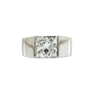 Cartier Post-1980s 18KT White Gold Diamond Ring