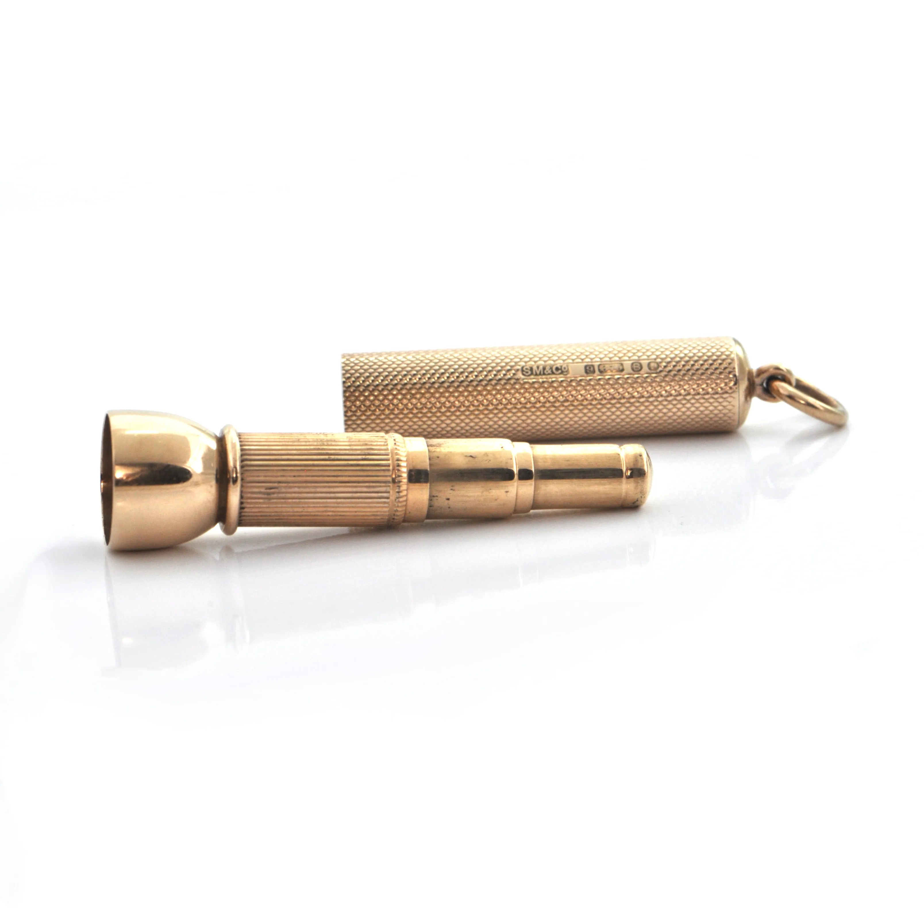 English 9K Yellow Gold Cigar Punch (1937)