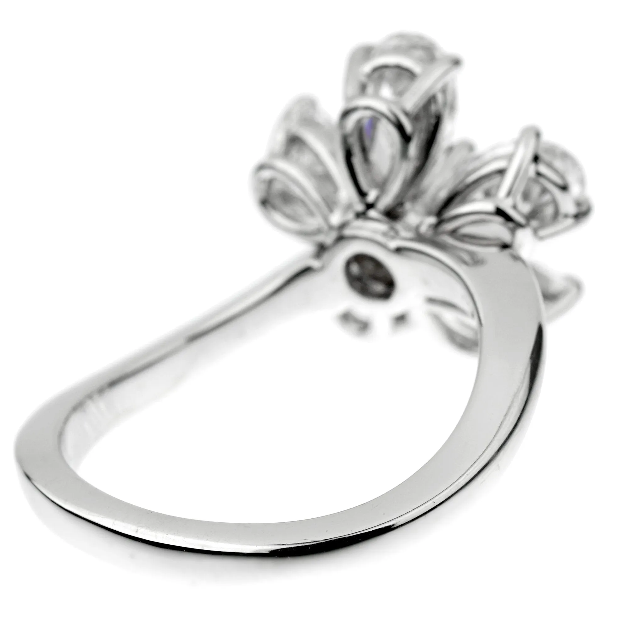 Graff Flower Ruby Diamond Cocktail Ring Sz 6