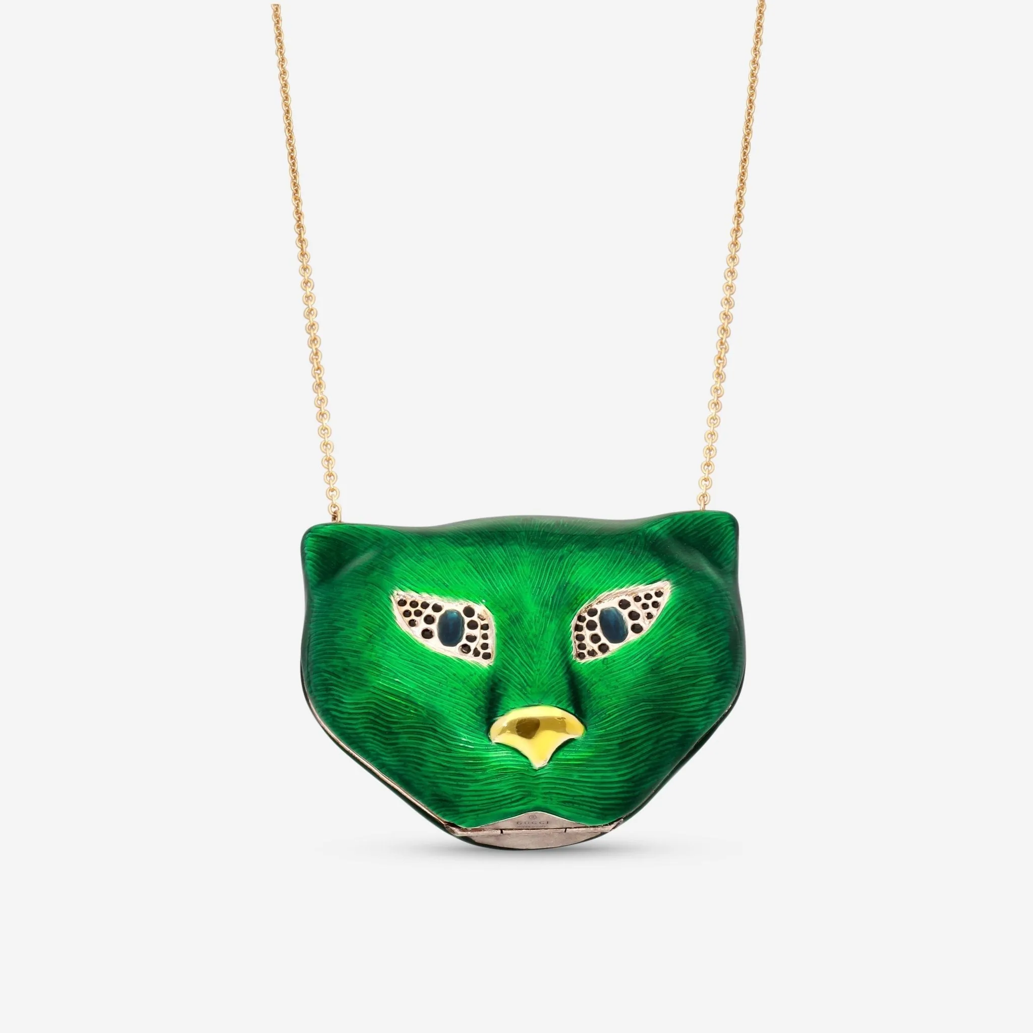 Gucci Garden 18K Yellow Gold Sterling Silver & Enamel Pendant Necklace YBB568260002