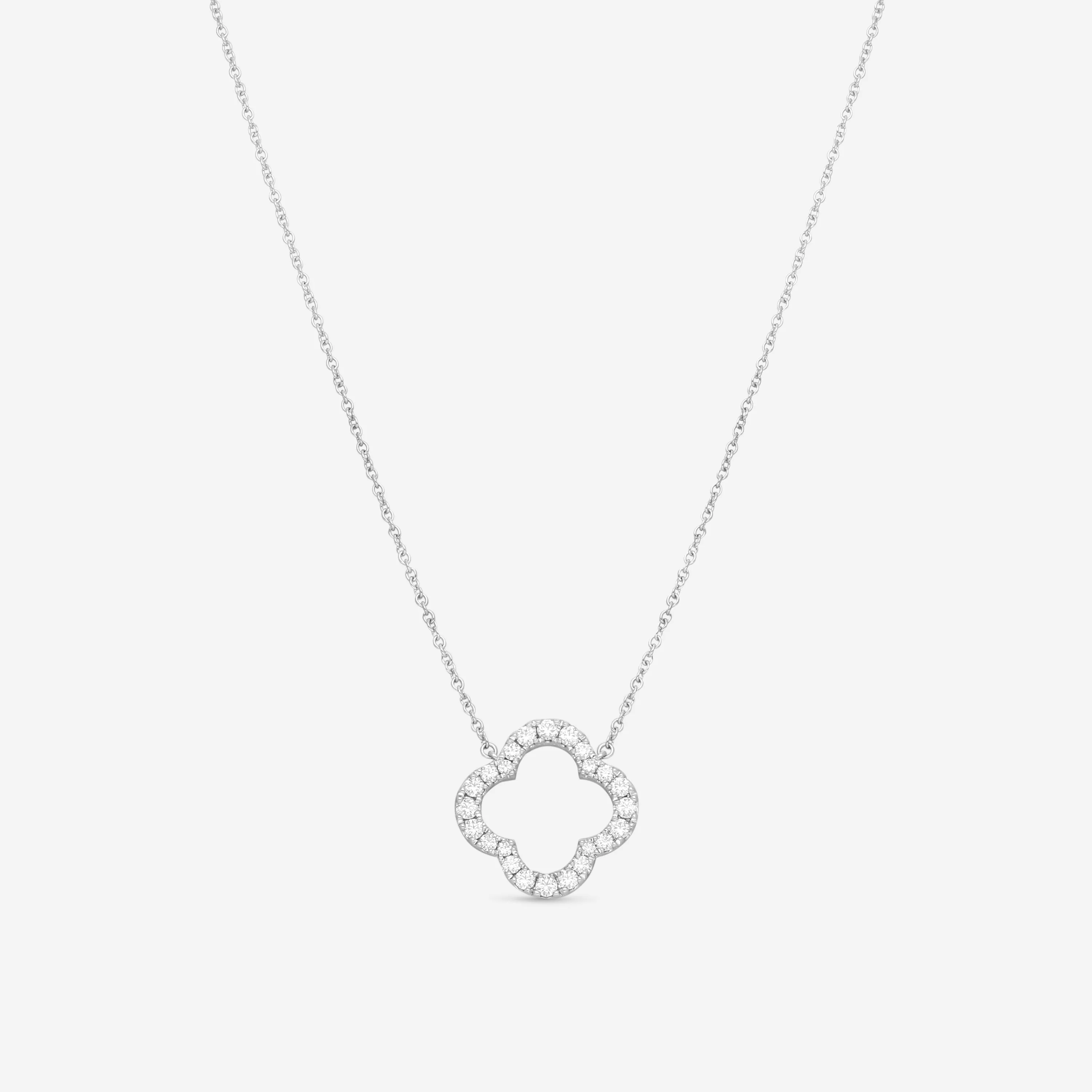 Hearts On Fire 18K White Gold Signature Petal Pendant HFPSIGP00518W