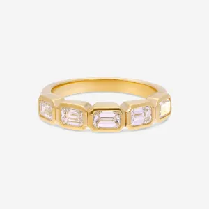 Ina Mar 18K Yellow Gold Emerald Cut Diamond 1.30ct.twd. Ring ALR-19887-Y