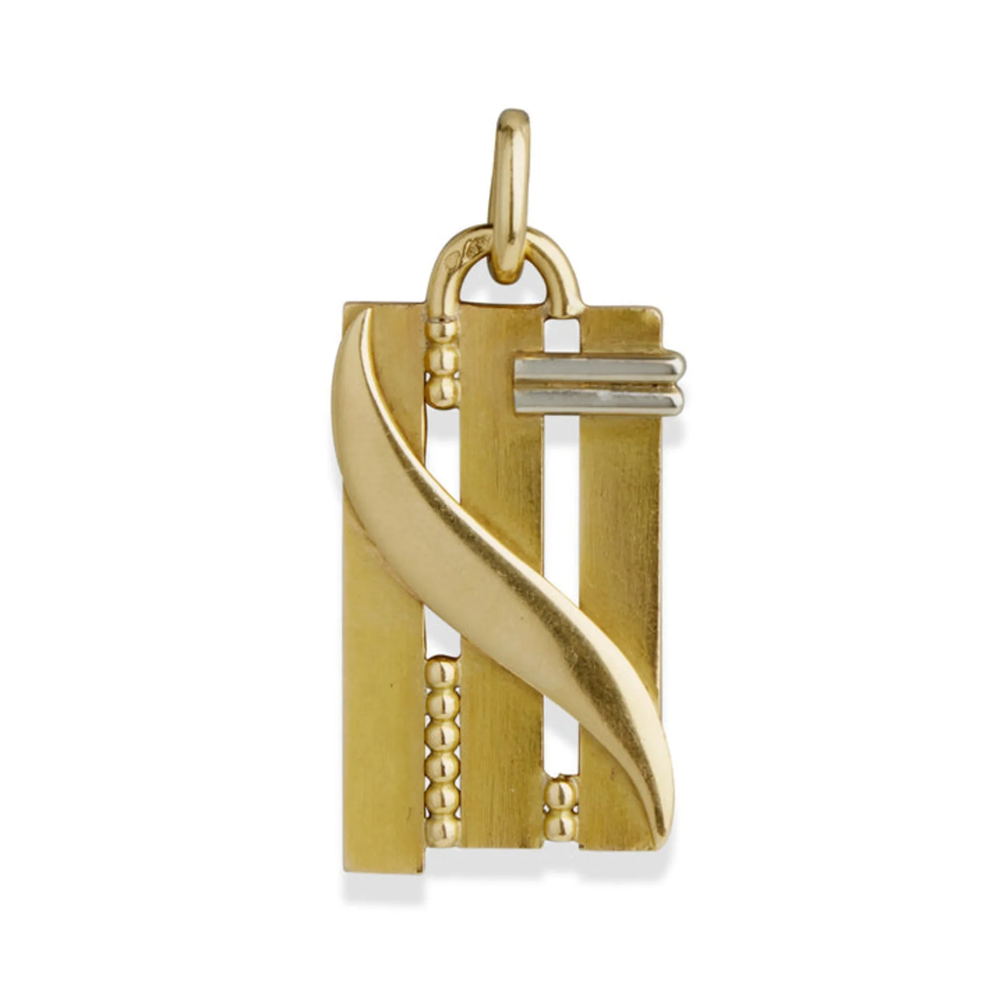Jean Desprs French 1950s 18KT Yellow Gold Pendant Necklace