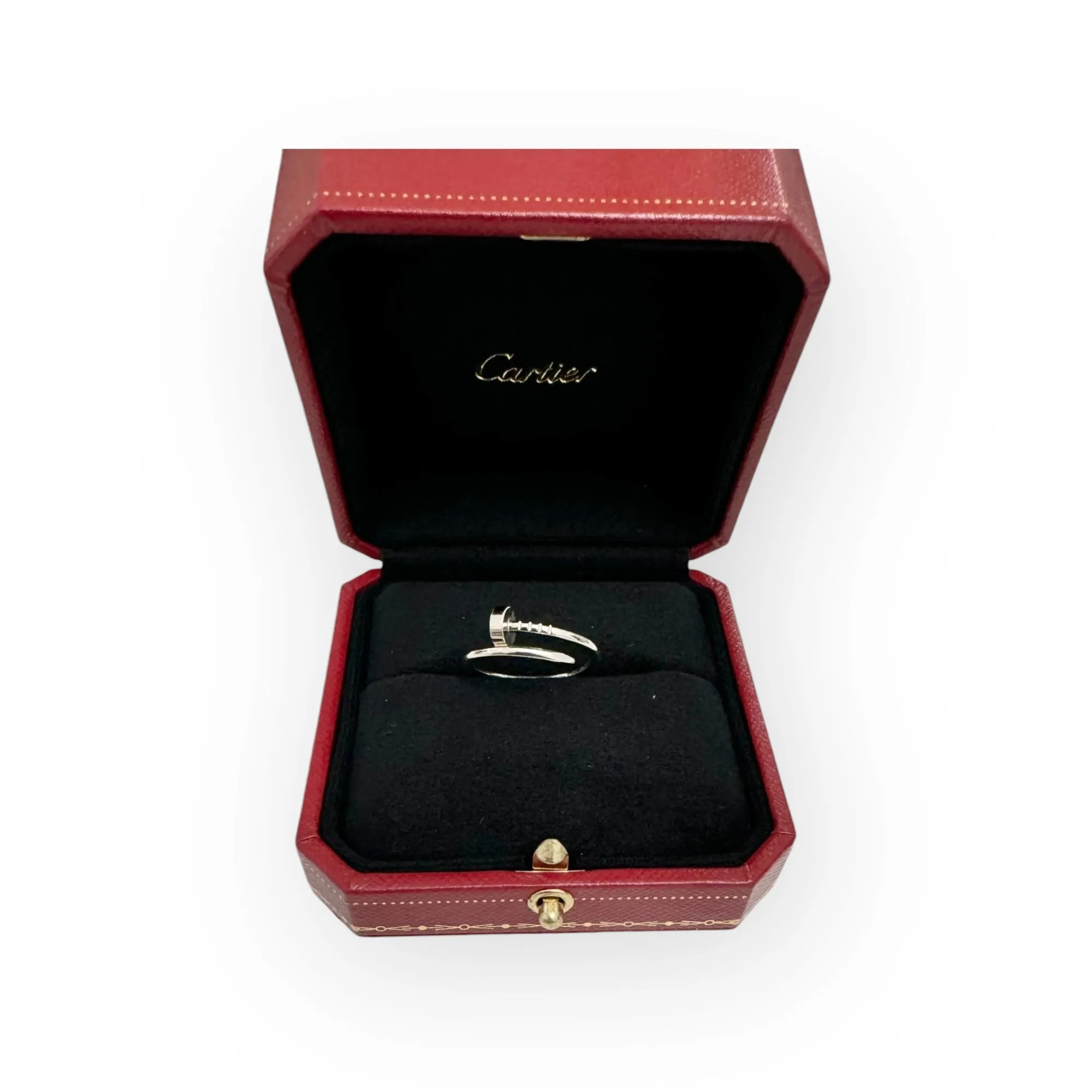 Juste Un Clou Ring, Small Model White Gold JUC, Size 54EU/6.5US