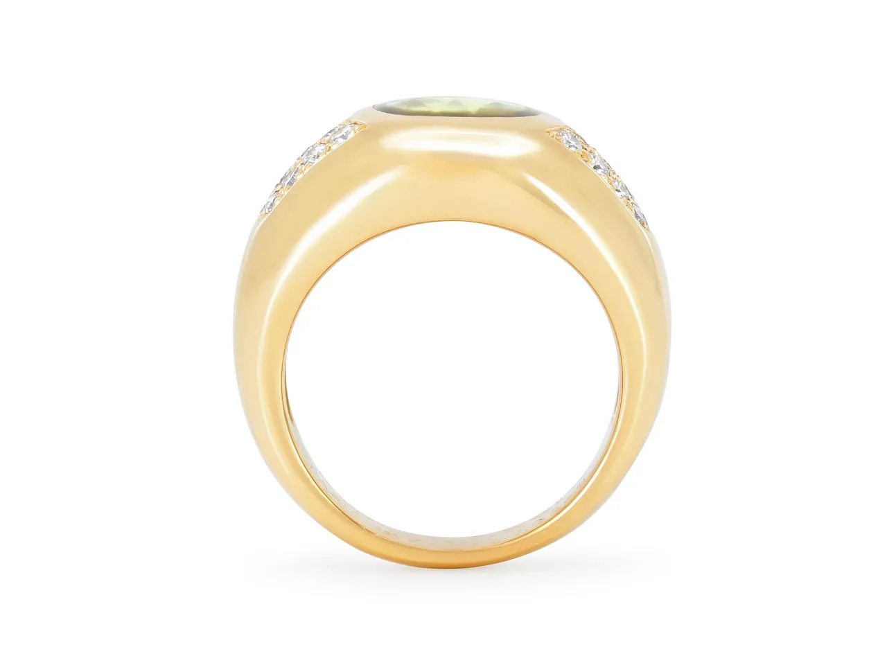 Mauboussin Peridot and Diamond 'Aloha' Ring in 18K