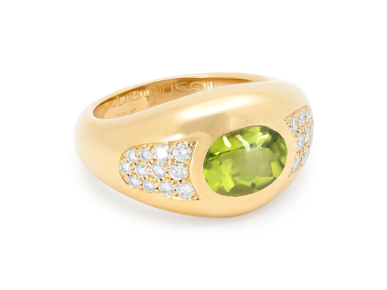 Mauboussin Peridot and Diamond 'Aloha' Ring in 18K