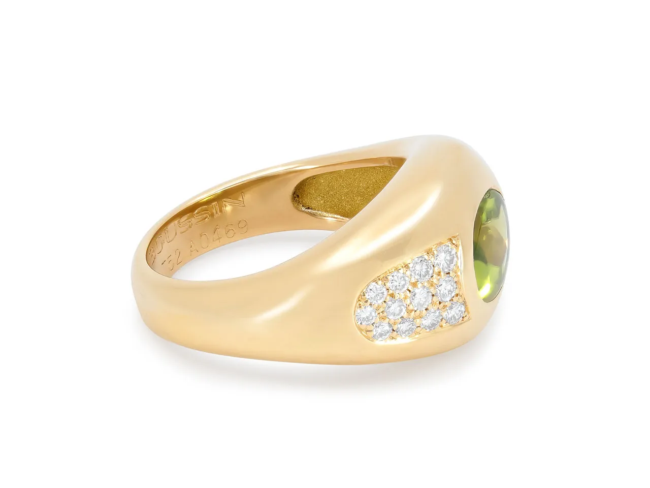 Mauboussin Peridot and Diamond 'Aloha' Ring in 18K