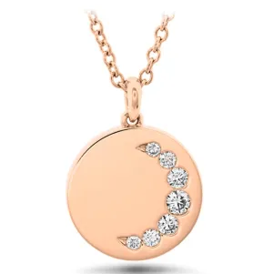 MEMOIRE- LUNA CRESCENT MEDALLION .11TW APPROX. 11MM