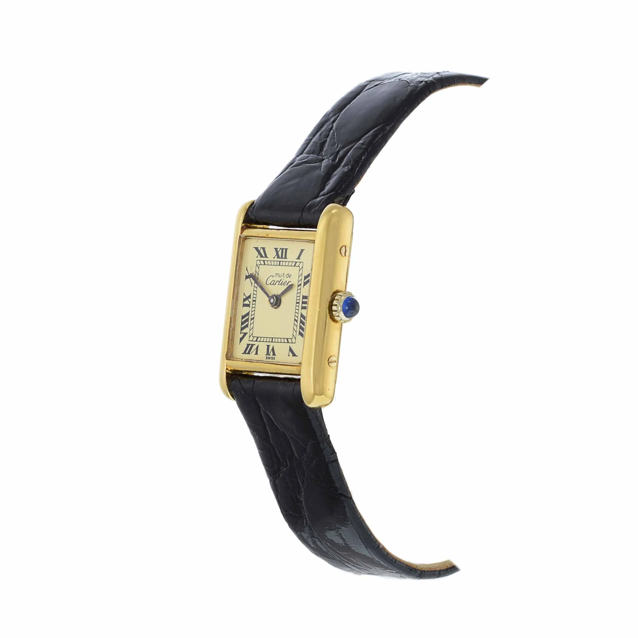 Must De Cartier Tank Vermeil Manual Wind