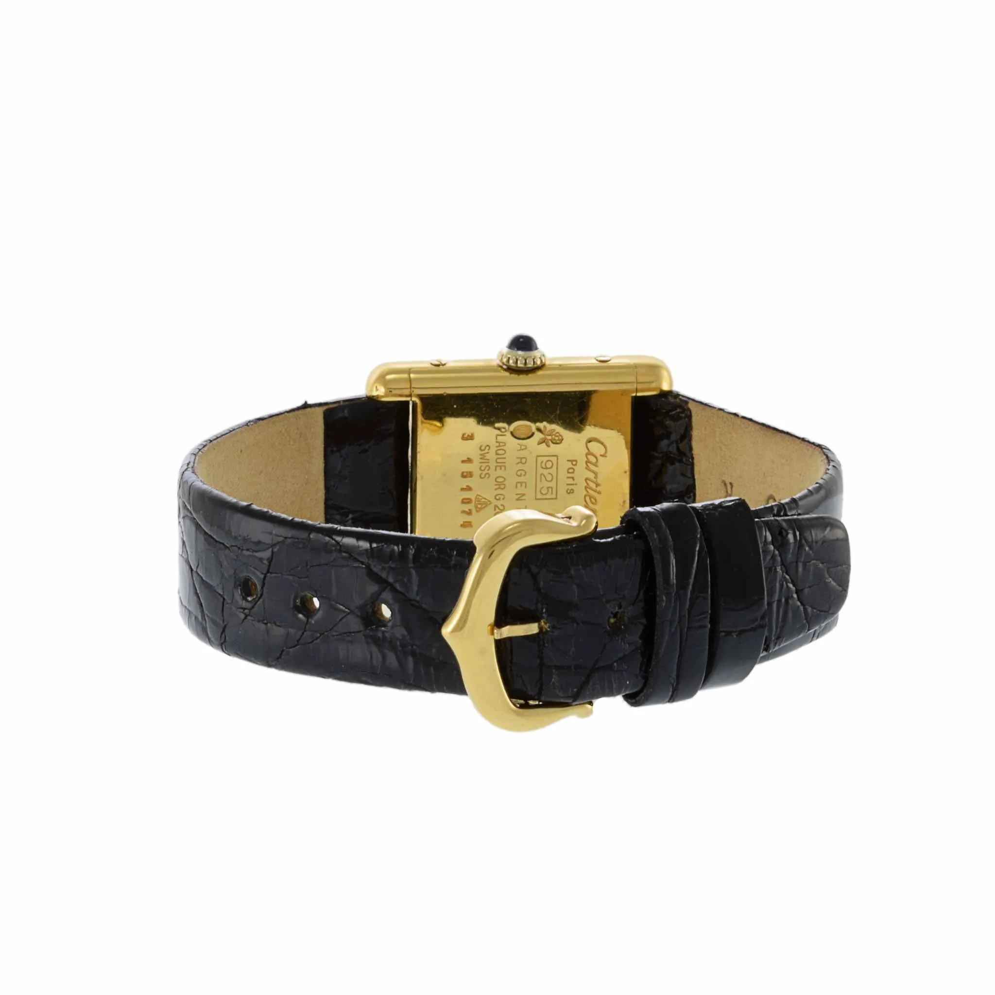 Must De Cartier Tank Vermeil Manual Wind