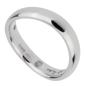 Pomellato 18k White Gold Wave Band Ring Sz 6