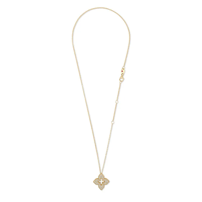 ROBERTO COIN 'VENETIAN PRINCESS' 18CT YELLOW GOLD DIAMOND NECKLACE