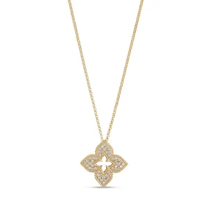 ROBERTO COIN 'VENETIAN PRINCESS' 18CT YELLOW GOLD DIAMOND NECKLACE