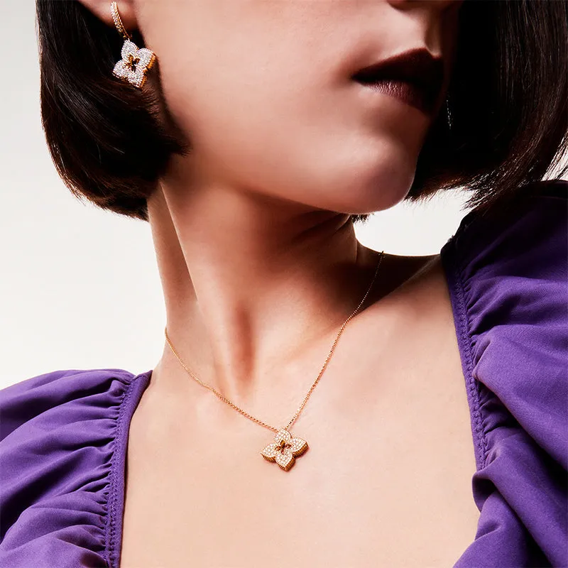 ROBERTO COIN 'VENETIAN PRINCESS' 18CT YELLOW GOLD DIAMOND NECKLACE