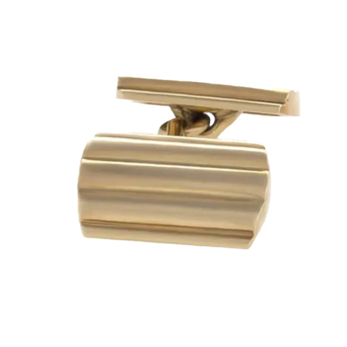 Tiffany & Co. 1950s 14KT Yellow Gold Ribbed Cufflinks