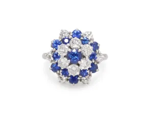 Tiffany & Co. Sapphire and Diamond Ring in Platinum