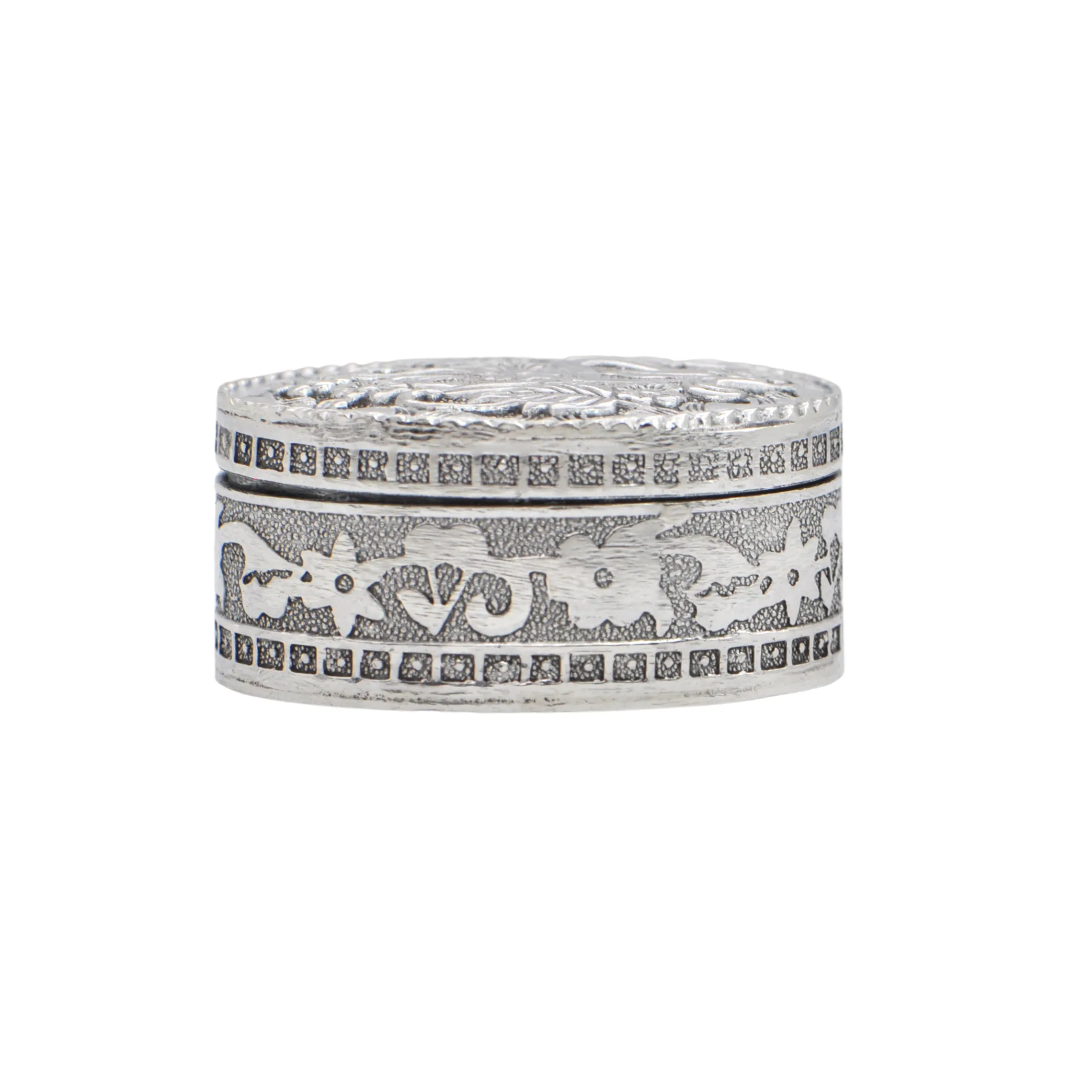 Vintage 800 Silver Pill Box