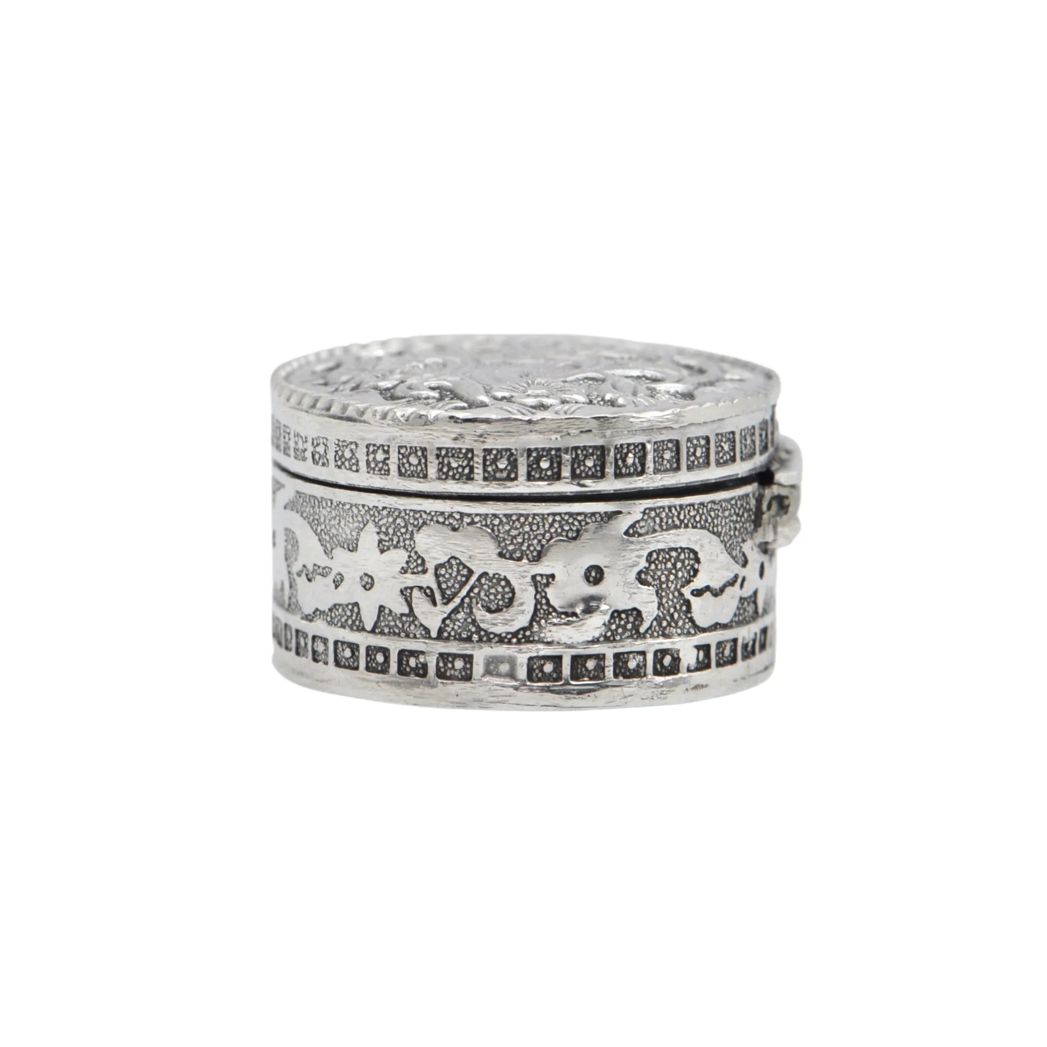 Vintage 800 Silver Pill Box